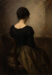 Πίνακας σε Καμβά VINTAGE DARK ACADEMIA WOMAN 17