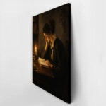 Πίνακας σε Καμβά VINTAGE DARK ACADEMIA WOMAN 19