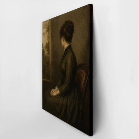 Πίνακας σε Καμβά VINTAGE DARK ACADEMIA WOMAN 21 - Vintage Sticky 2