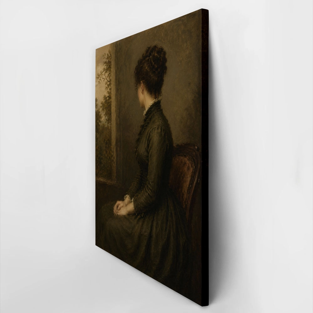 Πίνακας σε Καμβά VINTAGE DARK ACADEMIA WOMAN 21
