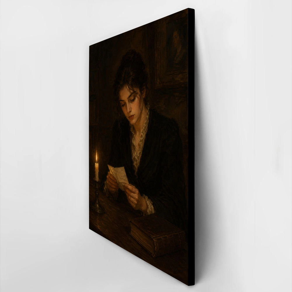 Πίνακας σε Καμβά VINTAGE DARK ACADEMIA WOMAN 22