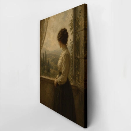 Πίνακας σε Καμβά VINTAGE DARK ACADEMIA WOMAN 23 - Vintage Sticky 2