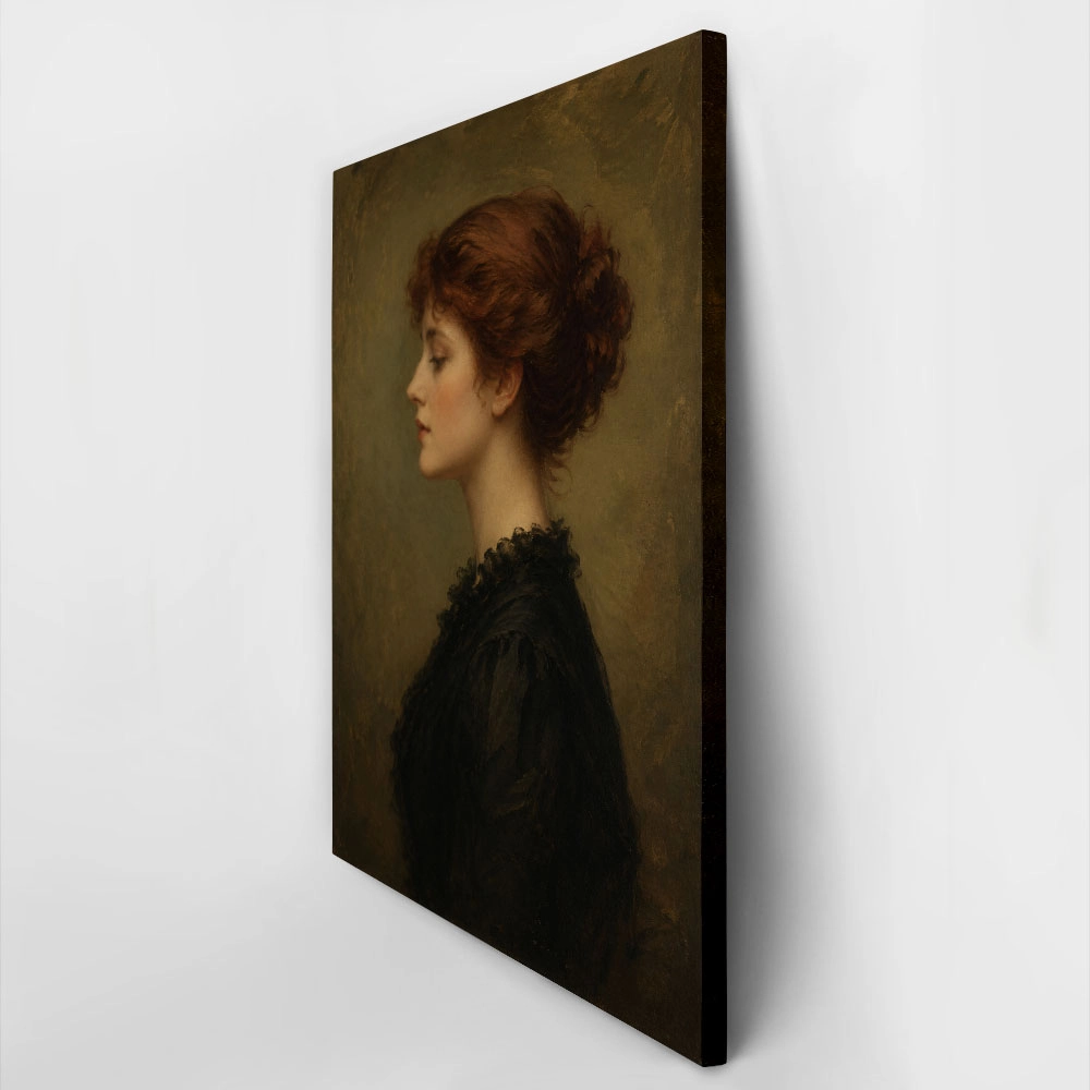 Πίνακας σε Καμβά VINTAGE DARK ACADEMIA WOMAN 24