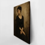 Πίνακας σε Καμβά VINTAGE DARK ACADEMIA WOMAN 25