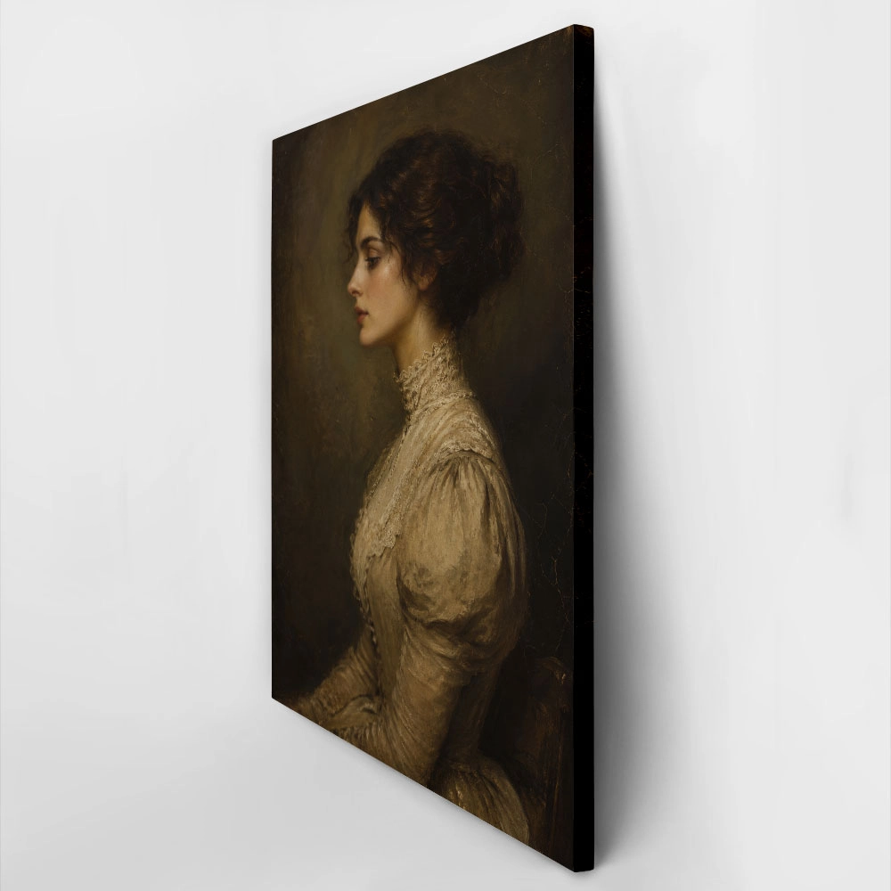Πίνακας σε Καμβά VINTAGE DARK ACADEMIA WOMAN 3