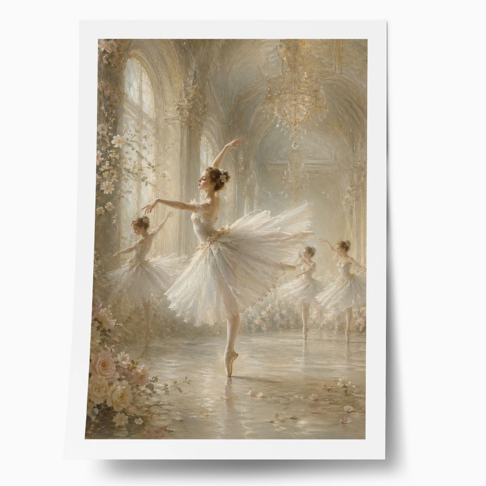 Poster VINTAGE DARK ACADEMIA BALLERINAS 2