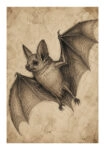 Poster VINTAGE DARK ACADEMIA BAT