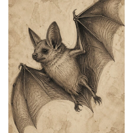Poster VINTAGE DARK ACADEMIA BAT -  Sticky 2