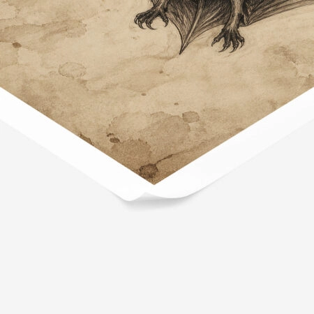 Poster VINTAGE DARK ACADEMIA BAT -  Sticky 1