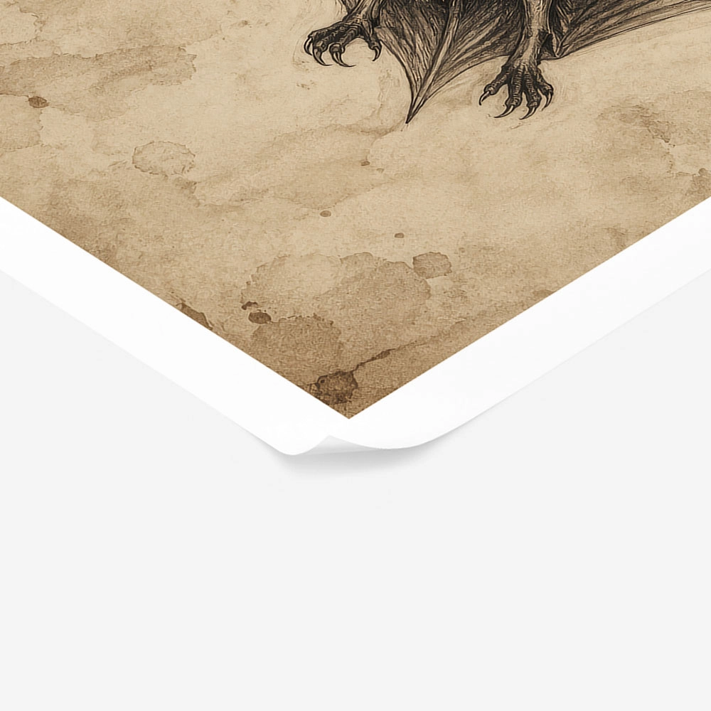 Poster VINTAGE DARK ACADEMIA BAT