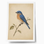 Poster VINTAGE DARK ACADEMIA BIRD 3