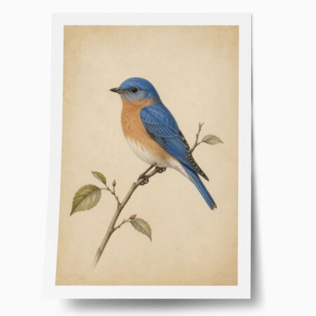 Poster VINTAGE DARK ACADEMIA BIRD 3 - 