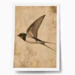 Poster VINTAGE DARK ACADEMIA BIRD 5