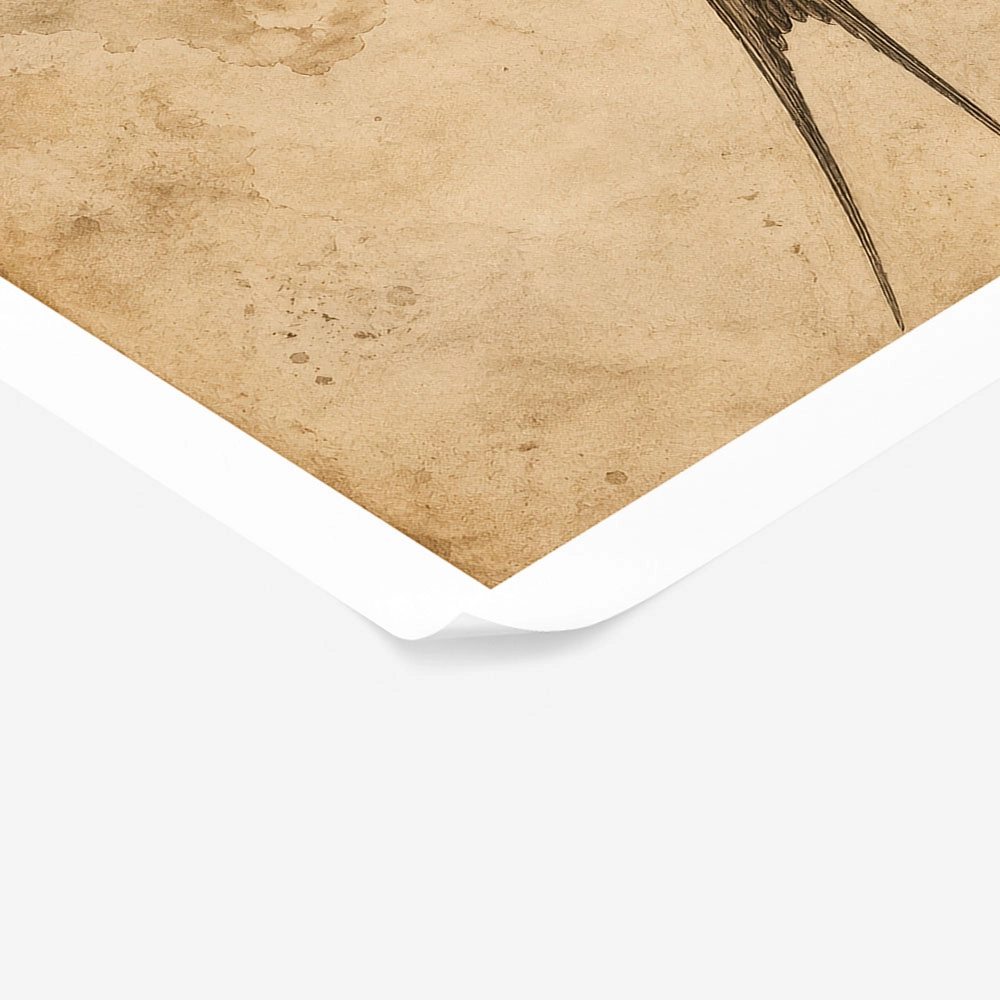 Poster VINTAGE DARK ACADEMIA BIRD 5