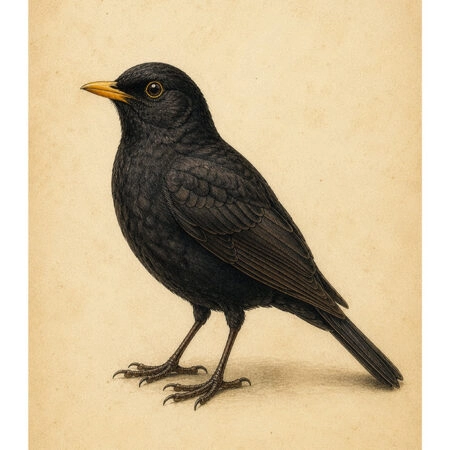 Poster VINTAGE DARK ACADEMIA BIRD 8 -  Sticky 2