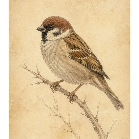 Poster VINTAGE DARK ACADEMIA BIRD 9 -  Sticky 2