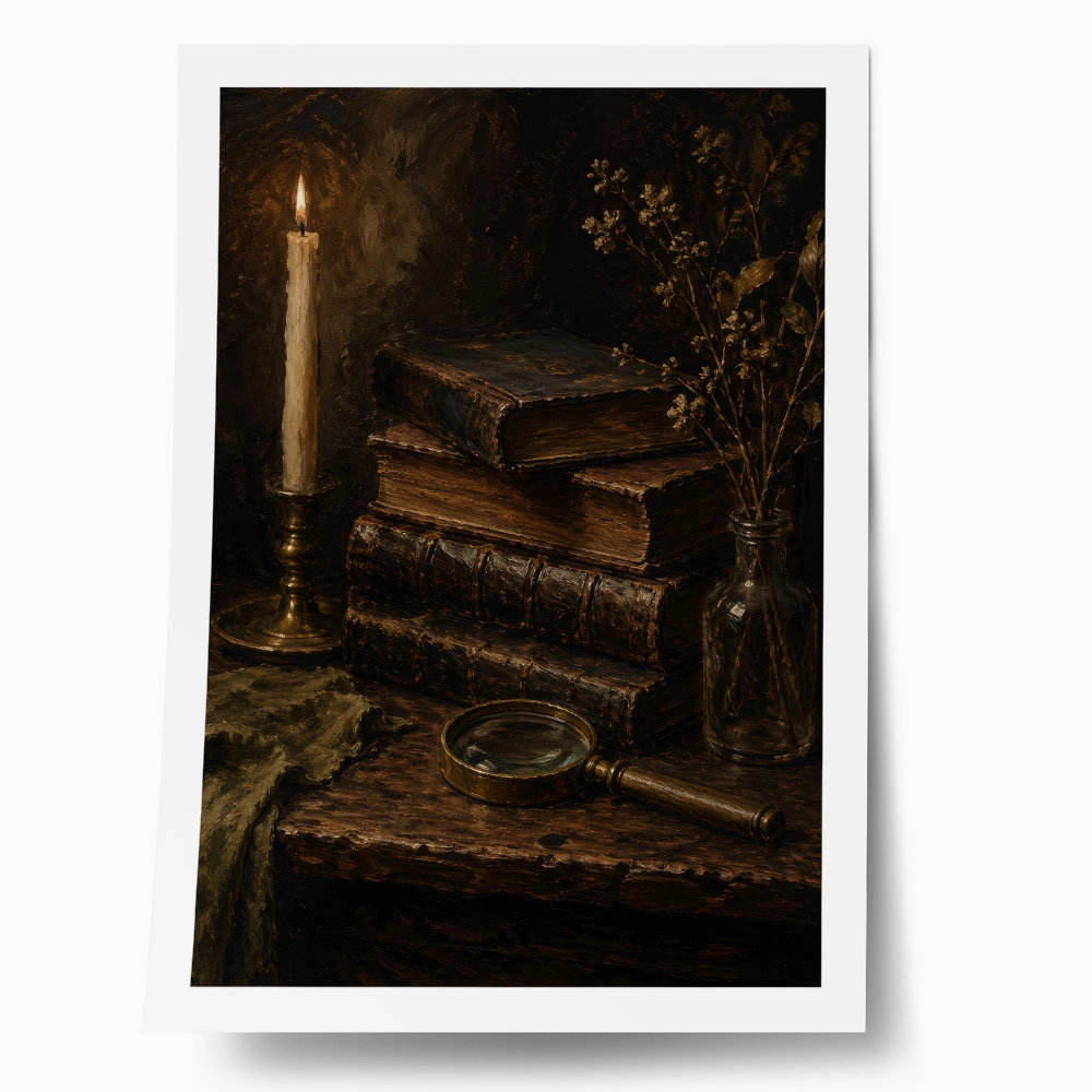 Poster VINTAGE DARK ACADEMIA BOOKS 2