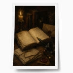Poster VINTAGE DARK ACADEMIA BOOKS 3