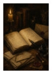 Poster VINTAGE DARK ACADEMIA BOOKS 3