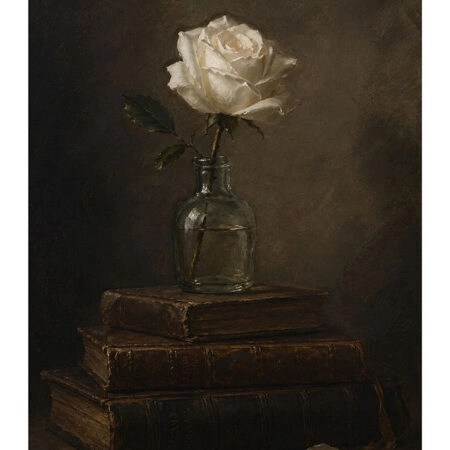 Poster VINTAGE DARK ACADEMIA BOOKS AND ROSES 4 -  Sticky 2