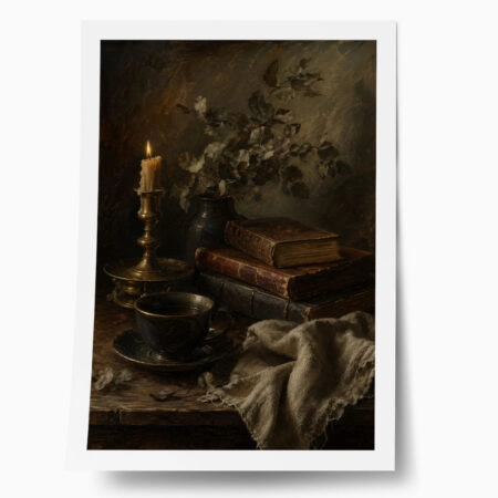 Poster VINTAGE DARK ACADEMIA BOOKS - 