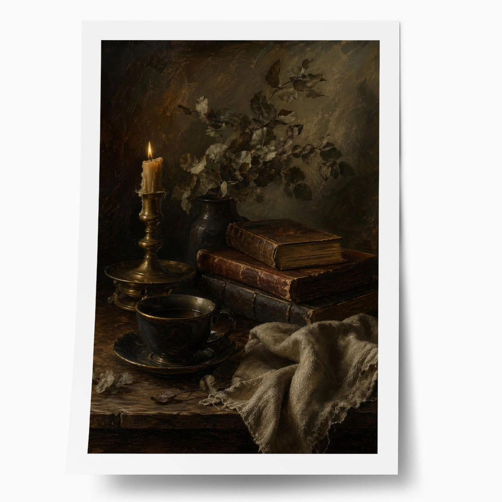 Poster VINTAGE DARK ACADEMIA BOOKS