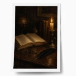 Poster VINTAGE DARK ACADEMIA BOOK