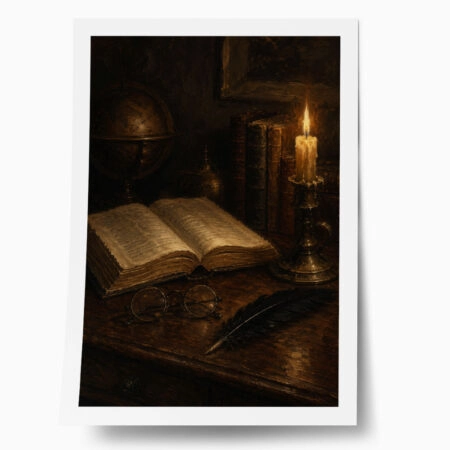 Poster VINTAGE DARK ACADEMIA BOOK - 