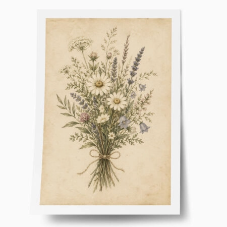 Poster VINTAGE DARK ACADEMIA BOUQUET - 