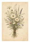 Poster VINTAGE DARK ACADEMIA BOUQUET