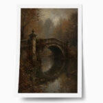 Poster VINTAGE DARK ACADEMIA BRIDGE