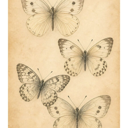 Poster VINTAGE DARK ACADEMIA BUTTERFLIES 2 -  Sticky 2