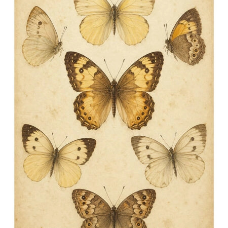 Poster VINTAGE DARK ACADEMIA BUTTERFLIES 3 -  Sticky 2