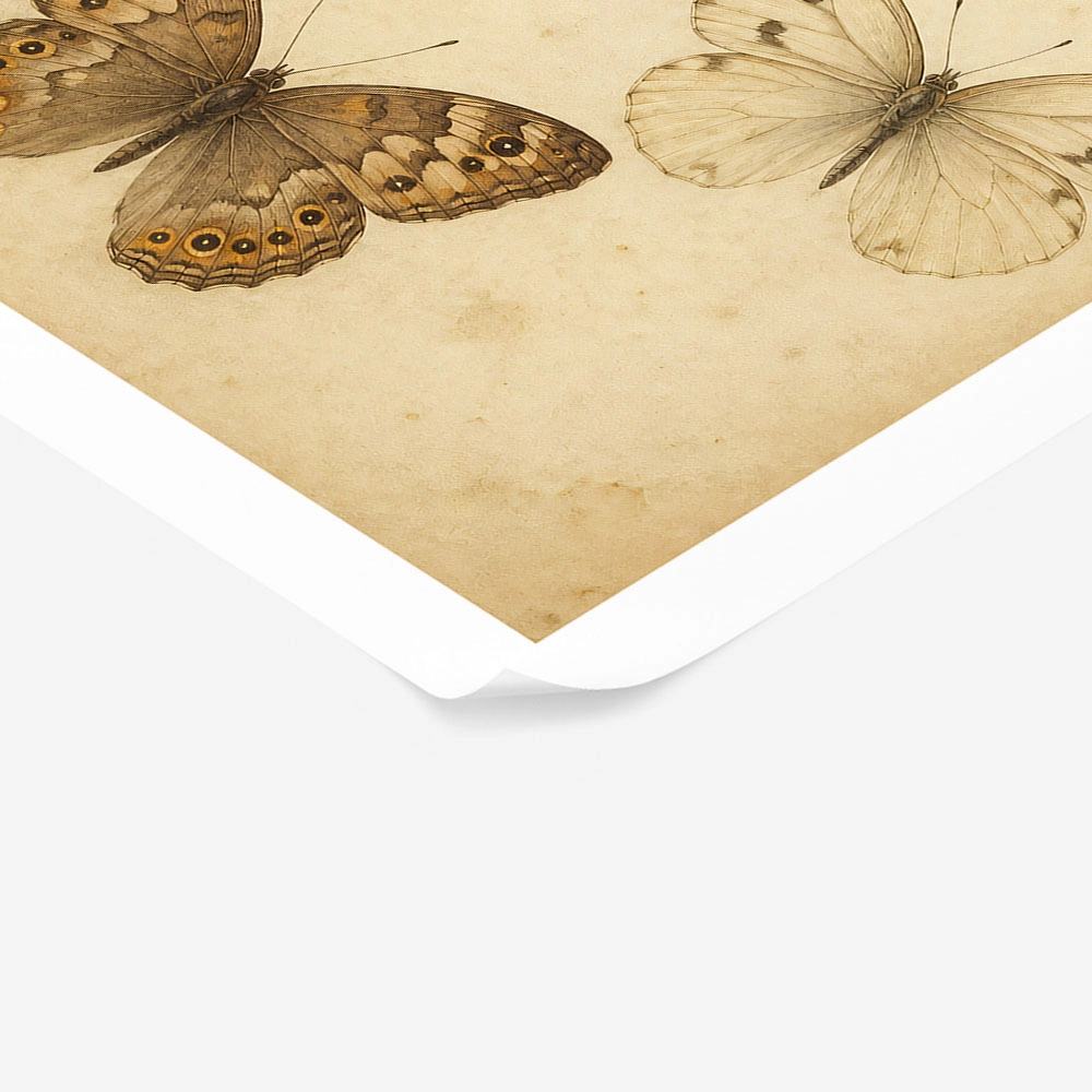 Poster VINTAGE DARK ACADEMIA BUTTERFLIES 3