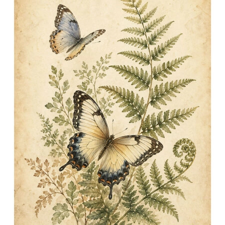 Poster VINTAGE DARK ACADEMIA BUTTERFLIES 6 -  Sticky 2