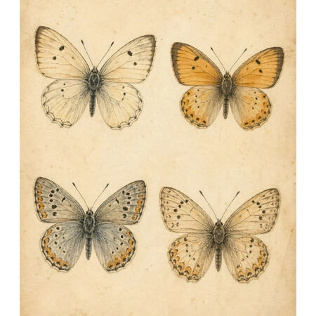 Poster VINTAGE DARK ACADEMIA BUTTERFLIES 7 -  Sticky 2