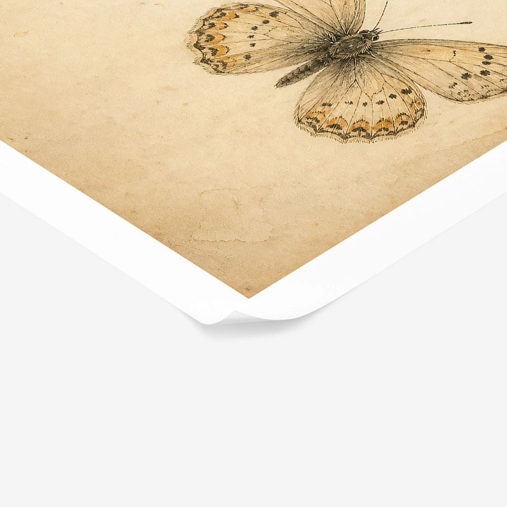 Poster VINTAGE DARK ACADEMIA BUTTERFLIES 7