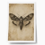 Poster VINTAGE DARK ACADEMIA BUTTERFLY 3