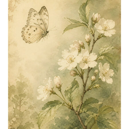 Poster VINTAGE DARK ACADEMIA BUTTERFLY 5 -  Sticky 2