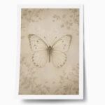 Poster VINTAGE DARK ACADEMIA BUTTERFLY