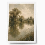 Poster VINTAGE DARK ACADEMIA BY THE RIVER 2