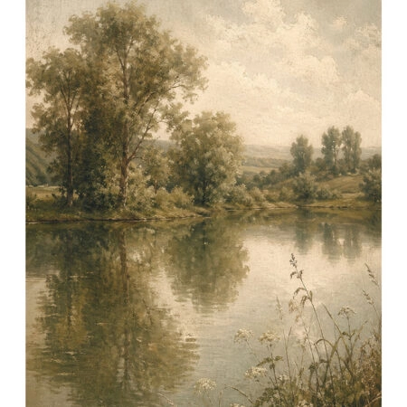 Poster VINTAGE DARK ACADEMIA BY THE RIVER 2 -  Sticky 2