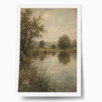 Poster VINTAGE DARK ACADEMIA BY THE RIVER 3