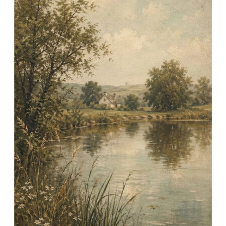 Poster VINTAGE DARK ACADEMIA BY THE RIVER 3 -  Sticky 2