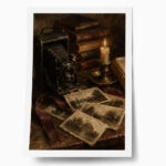 Poster VINTAGE DARK ACADEMIA CAMERA