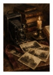 Poster VINTAGE DARK ACADEMIA CAMERA