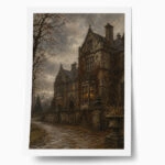 Poster VINTAGE DARK ACADEMIA CASTLE