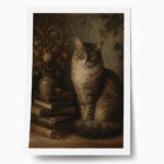 Poster VINTAGE DARK ACADEMIA CAT 2