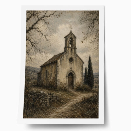 Poster VINTAGE DARK ACADEMIA CHAPEL - 