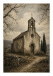 Poster VINTAGE DARK ACADEMIA CHAPEL
